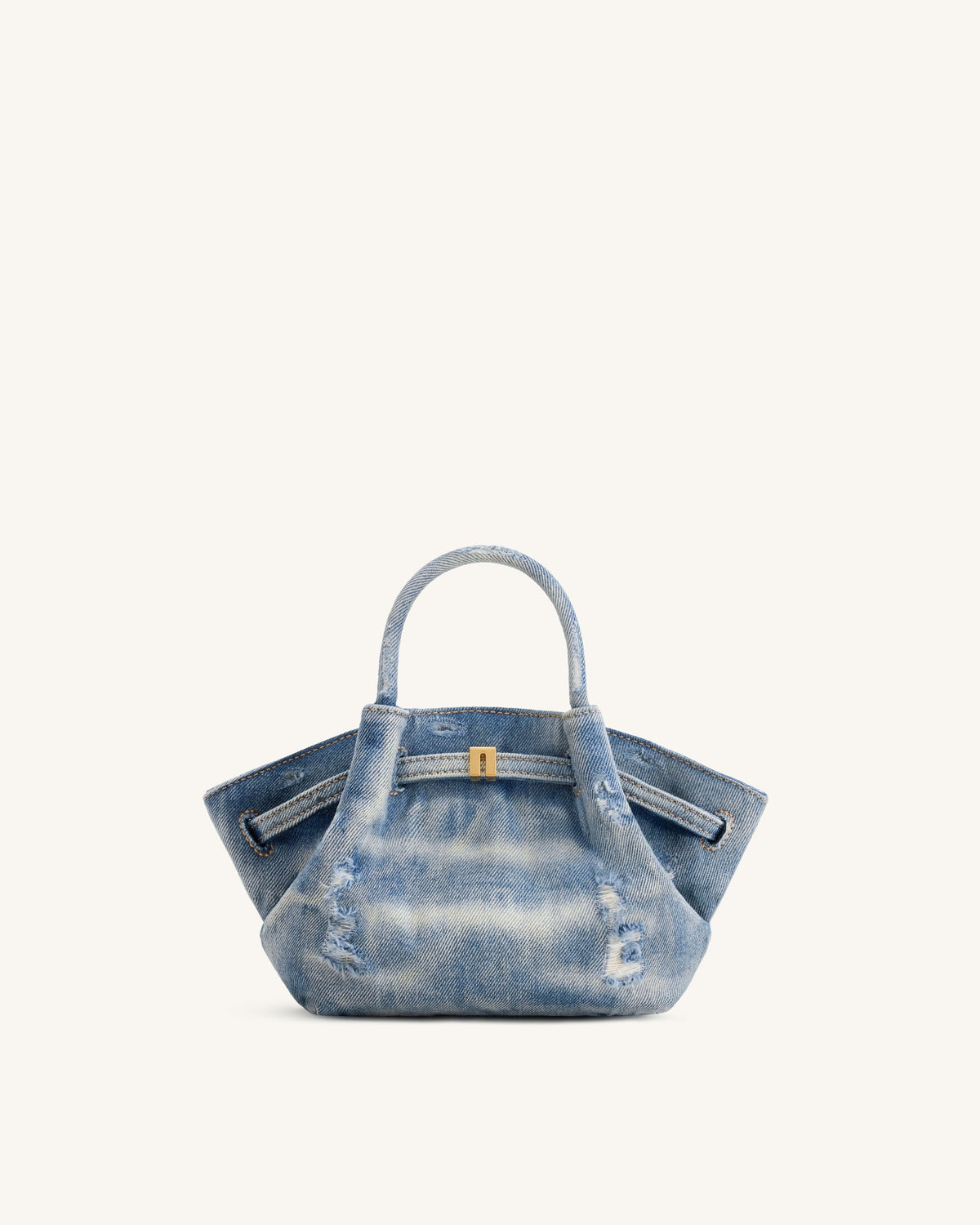 Hana Mini Denim Tote Bag - Blue